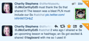 Collaboration: Virtual & Instant with Tagboard 1 TwitterPLNSatChat