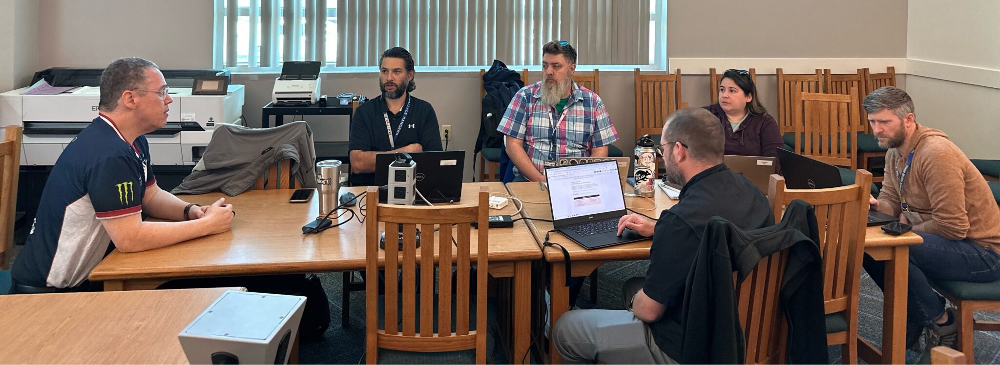 Home 2 John McCarthy facilitates an esports implementation session with district stakeholders to support a sustainable plan.